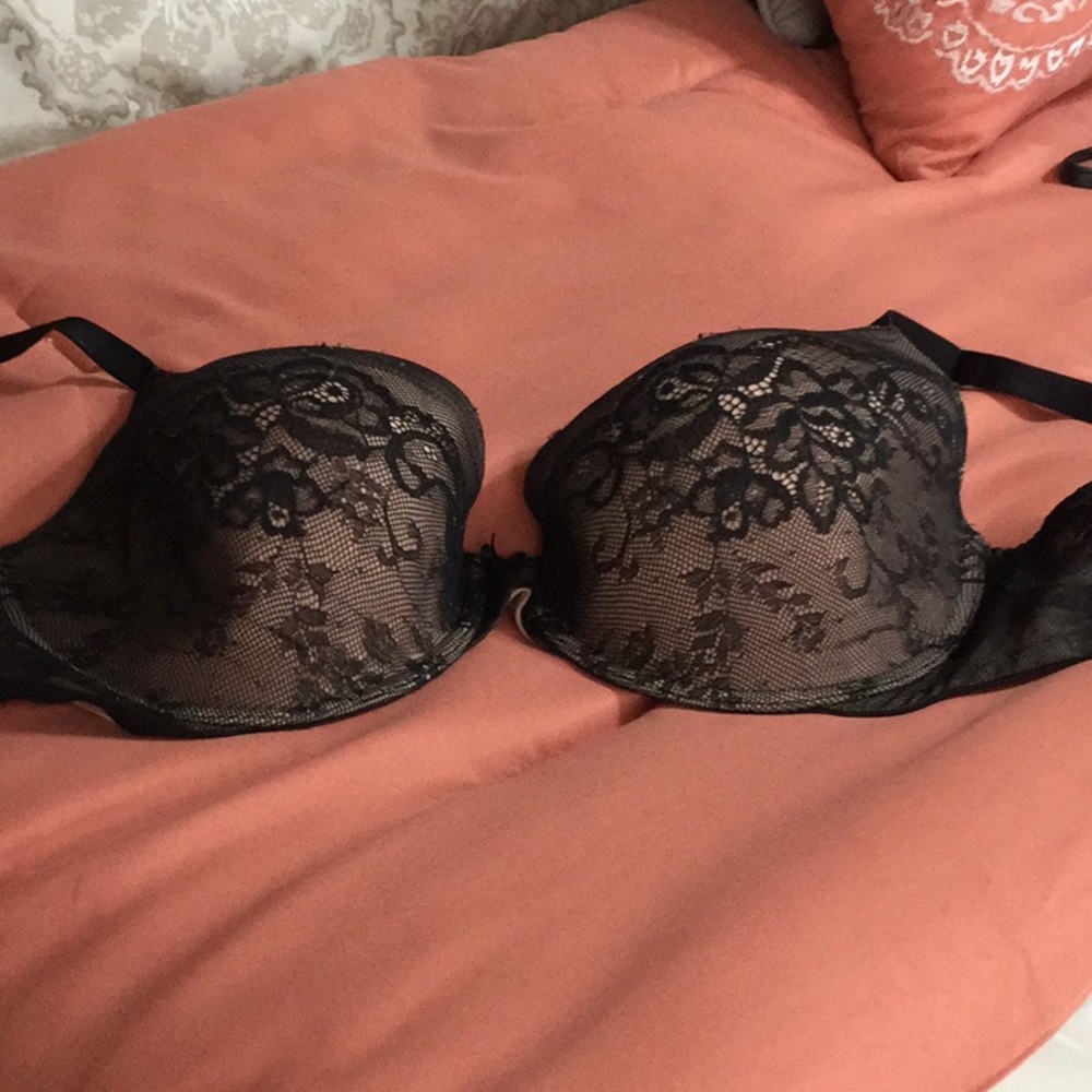Victoria’s Secret bra black lace overlay